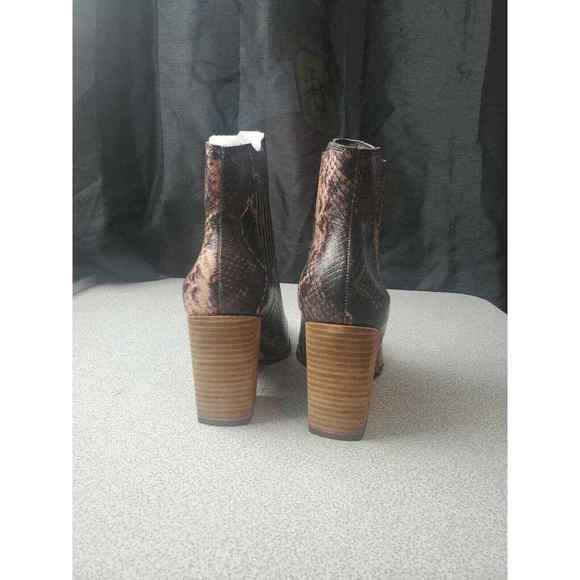 Steve Maden ankle boots brown Snake print sz 9.5 - Picture 6 of 7